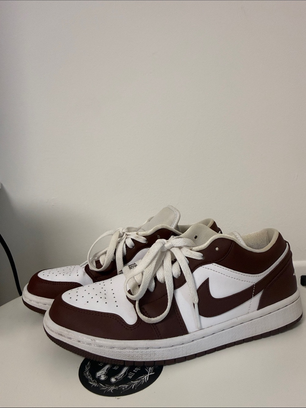Woman’s Air Jordan 1 Low Bronze Eclipse (size 8.5) (DC0774-116)